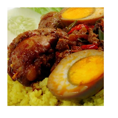 Nasi Kuning Ayam Sambal Goreng Ati Kindai Gambar 1