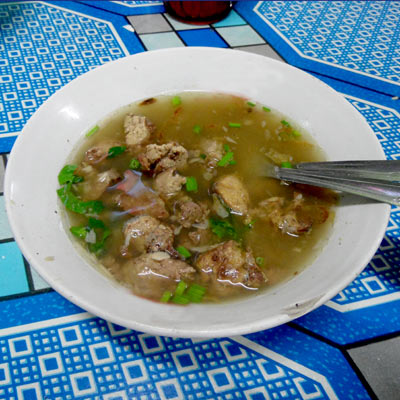 Sop Ayam Pak Min Klaten Ampela Dengan Nasi Gambar 1