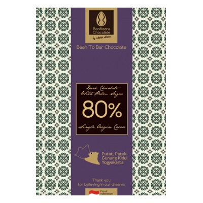 Dark Chocolate With Palm Sugar 80 Persen Agengan 85 gram Cokelat nDalem Gambar 1