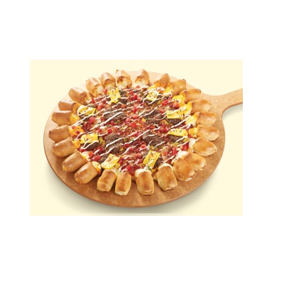 Cheeseburger Pizza Reguler Sausage Crust Pizza Hut Gambar 1