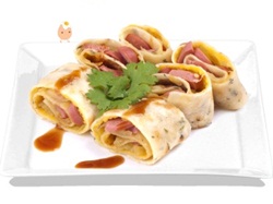 Sausage Cheese Egg Crepe Shihlin Gambar 1