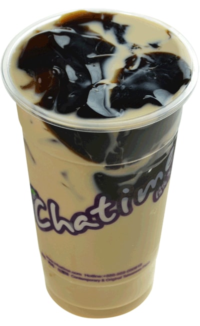 Grass Jelly Milk Tea Reguler Chatime Gambar 1