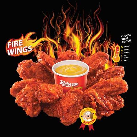 Richeese Fire Wings 6Pcs Richeese Factory Gambar 1