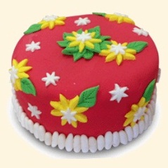 Tart Fondant Ukuran 18cm Roti Kecil Gambar 1