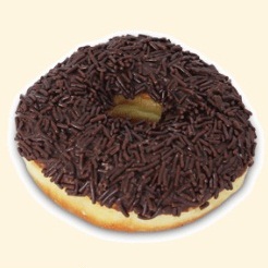 Donat Coklat Donut Roti Kecil Gambar 1