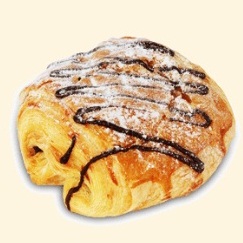 Chocolate Danish Pastry Roti Kecil Gambar 1